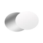 9" Foil/Paper Heavy Duty Lid Round White 500/cs