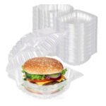 Zoom  Anti-fog Clear Hinged PET Container 6x6x3" 300/cs