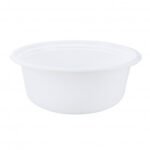 3000ml (100oz) White Plastic Bowl, fits PG230 lid - 150/cs
