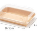 Kraft Paper Sushi Tray Combo 165*115*55mm 300sets/cs