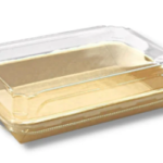 Kraft Paper Sushi Tray Combo 185*129*55mm 300sets/cs