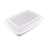 58oz (TY58) White Rectangle Container 150set/cs