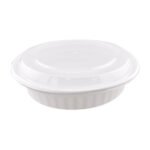 48oz (RC48) White Round Container - 150 sets/cs