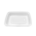 12oz White Rectangle Container, fits LF12 lid - 300/cs (New)