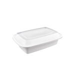 24oz (E24) White Rectangle Container 150set/cs