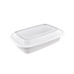 32oz (T32) White Rectangle Container 150set/cs