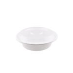 16oz (R16) White Round Container - 150 sets/cs