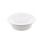 32oz (R32) White Round Container - 150 sets/cs