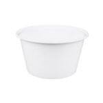 1500ml (50oz) White Plastic Bowl, fits PG178 lid - 300/cs