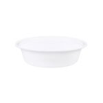 750ml (24oz) White Plastic Bowl, fits PG178 lid - 300/cs