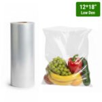 12x18" Low Den Produce Roll Bag 25mic 4rolls/cs